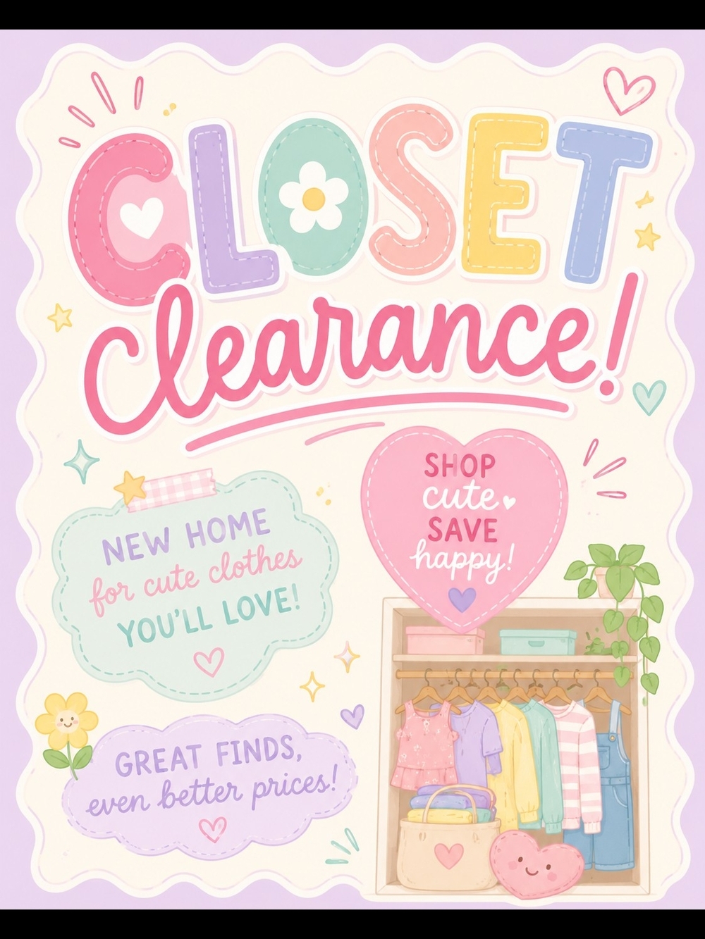 Closet Clearance- Make An Offer